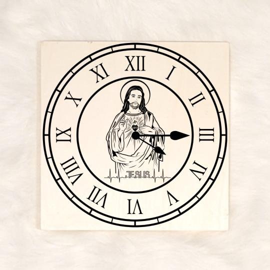 Sacred Heart of Jesus Wall Clock Sacred Heart of Jesus Wall Clock